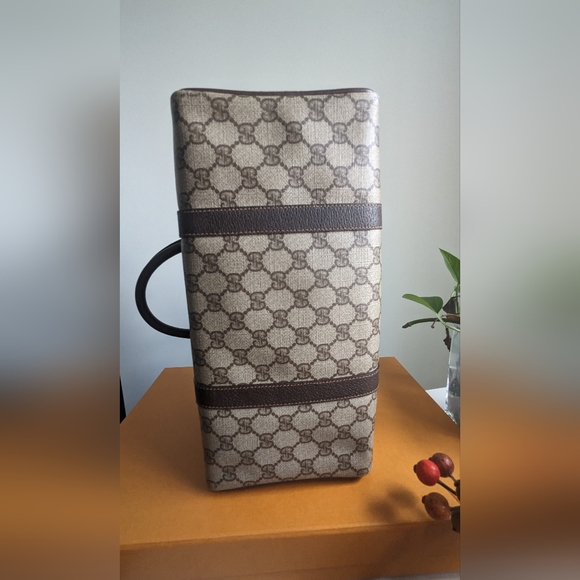 Gucci GG Canvas Web Sherry line Boston Bag - Picture 6 of 15